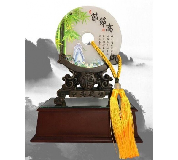 節節高升平安扣獎座退休獎座,感謝獎座