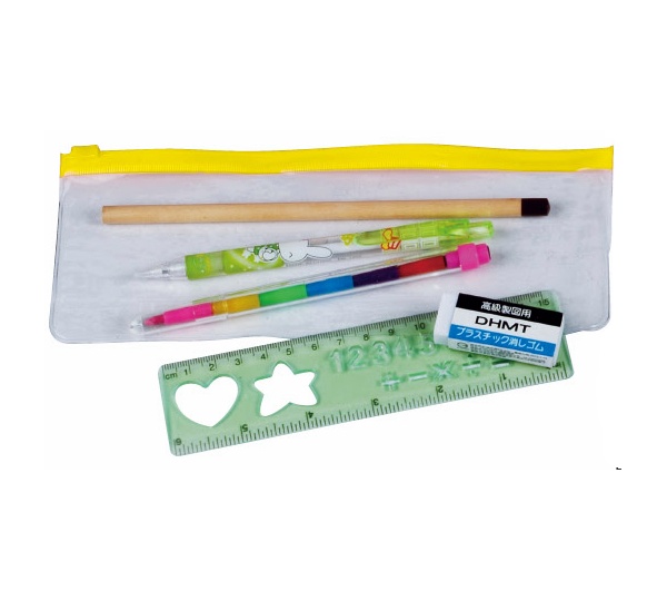 彩虹筆+自動鉛筆+橡皮擦+尺+鉛筆,文具禮品,便宜小禮物