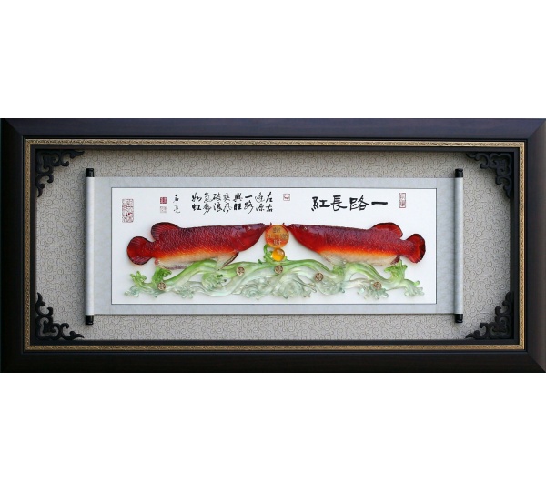 一路長紅掛飾-1,彩繪雕塑賀匾,掛飾賀匾