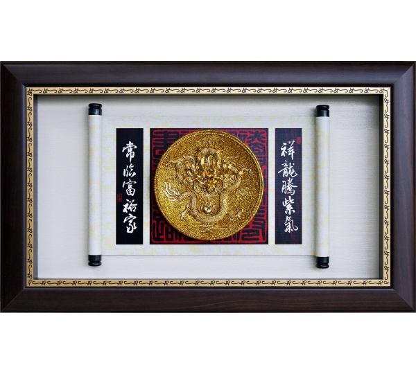 金雕獎牌,立體金箔獎牌賀匾,立體金箔畫掛飾,漆線雕獎牌