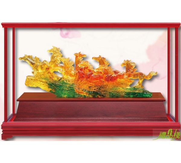 八駿雄風藝品,水晶琉璃藝品,櫥窗藝品
