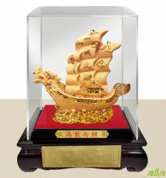 滿載而歸絨沙金藝品,沙金藝品,立體金箔藝品,造型藝品,漆線雕藝品,金雕藝品