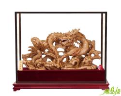 祥龍獻瑞(樟木雕),台中木雕藝品,台中藝品批發,櫥窗藝品,木雕藝品,木雕藝品批發