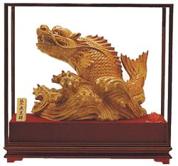 獨佔鰲頭(樟木雕),木雕藝品,台中木雕藝品