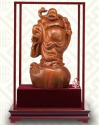 圓滿彌勒(花梨木雕),藝品批發商,木雕藝品