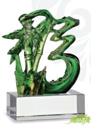 竹福-琉璃精品,琉璃禮品,水晶琉璃獎座,水晶琉璃藝品,琉璃獎座