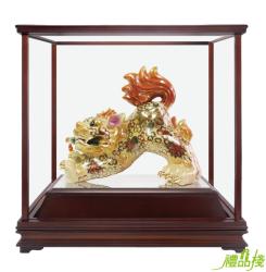 大劍獅陶藝品,交趾擺飾,陶瓷劍獅,櫥窗藝品,陶瓷藝品,藝品批發,彩繪藝品,交趾陶禮品