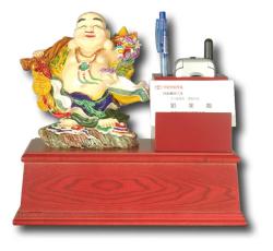 名片型筆插獎座-財神,獎座訂製,便宜獎盃
