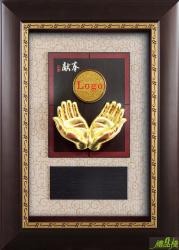 立體金箔掛飾,金箔雕塑獎牌,金箔獎牌,木質獎牌,禮品棧獎牌