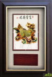 富貴齊臨雕塑獎牌,彩陶獎牌,彩繪雕塑獎牌,冷彩陶獎牌,獎牌訂製,木質獎牌,禮品棧獎牌