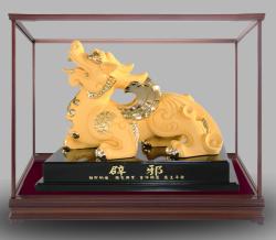 富貴辟邪絨沙金藝品,櫥窗藝品,招財擺飾
