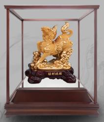 招財麒麟絨沙金藝品,櫥窗藝品,招財擺飾,藝品批發