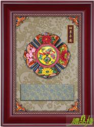 四季平安彩陶獎牌,獎牌製作,掛飾獎牌,彩陶獎牌,彩繪雕塑獎牌,獎牌台中