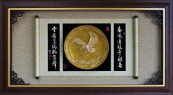 金雕獎牌,立體金箔獎牌賀匾,立體金箔匾額