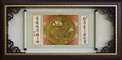 立體金箔獎牌賀匾,立體金箔畫掛飾