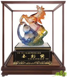 馬上福祿櫥窗藝品,水琉璃藝品,櫥窗藝品,藝品台中,藝品批發,開運招財藝品