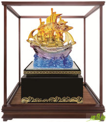 一帆風順櫥窗藝品,水琉璃藝品,櫥窗藝品,藝品台中,藝品批發,退休藝品