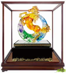功成圓滿櫥窗藝品,水琉璃藝品,櫥窗藝品,藝品台中,藝品批發,開運招財藝品