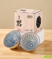 好料理藍繪二入碗,餐具 好料理藍繪2入碗,碗禮盒,瓷器禮盒,禮品碗,飯碗組,餐碗